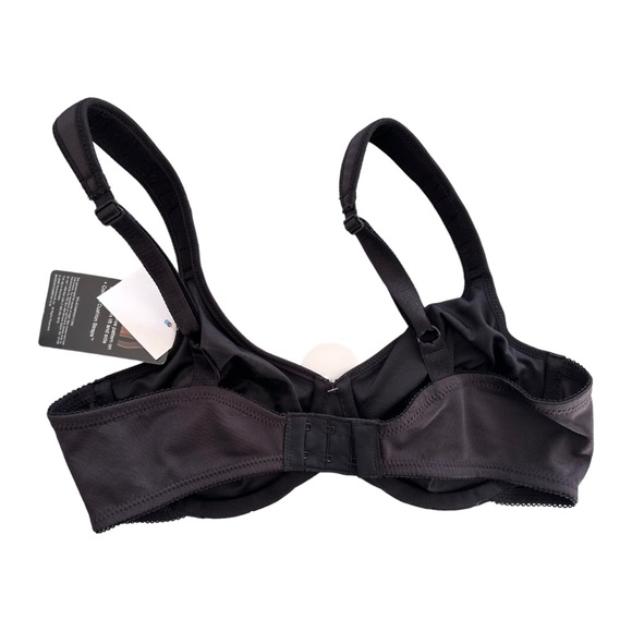 Bali NEW Live It Up Seamless Underwire Bra Petal Pattern Black Size 36C - Picture 9 of 16